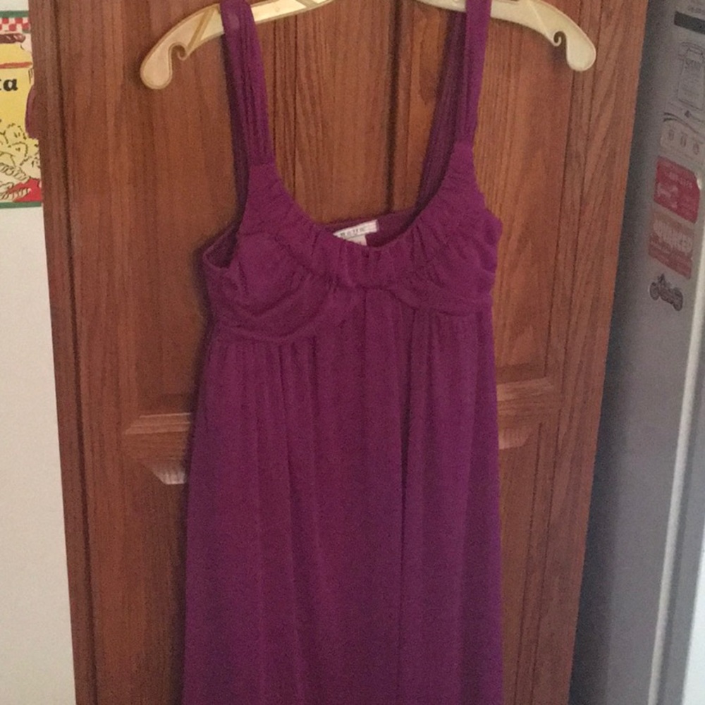 La belle purple dress